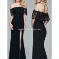 Popular Style Black Off Shoulder Maxi Dress